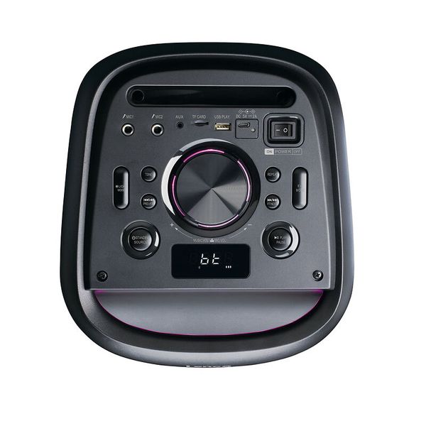 Lenco PA-210BK - PA-Anlage, 100 Watt, Bluetooth®, Frontbeleuchtung