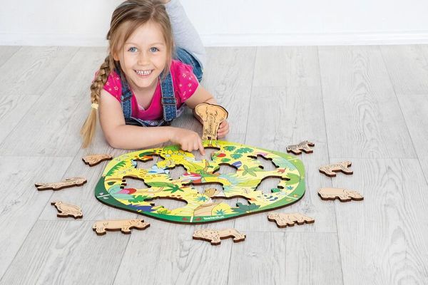 XXL Puzzle Wild Animals, 41 Teile, ab 4 Jahre XXL Puzzle Wild Animals, 41 Teile, ab 4 Jahre