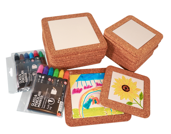 Untersetzer-Set, 30 Stück inklusive 12 Marker (SONDERANGEBOT) Untersetzer-Set, 30 Stück inklusive 12 Marker (SONDERANGEBOT)