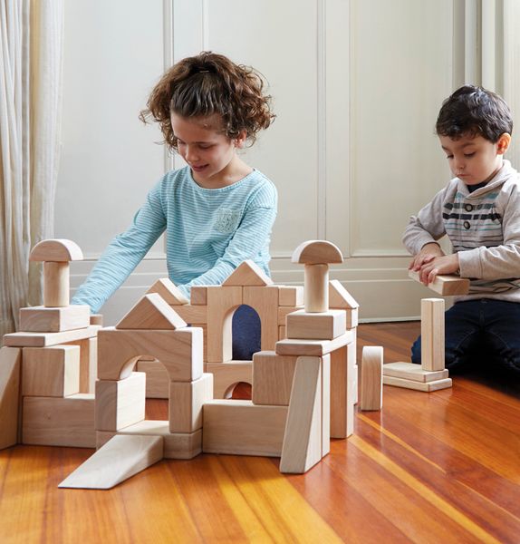 GUIDECRAFT Holz-Bausteine "Unit Blocks", Setgröße wählbar