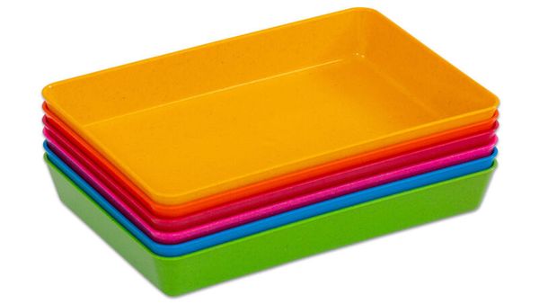 BETZOLD treeNside Materialschalen, klein (2,6 x 18 x 12 cm), 6er-Set