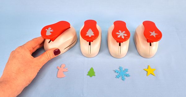 Motivstanzer & Konfettilocher Winter, Motiv ca. 3,8 cm, 4 Stück (SONDERANGEBOT)