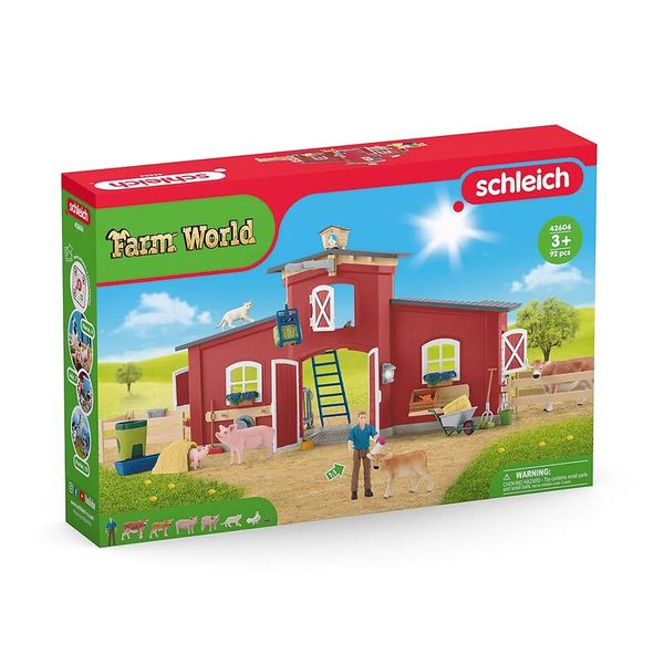 Schleich® Große Farm mit Tieren und Zubehör, 92 Teile