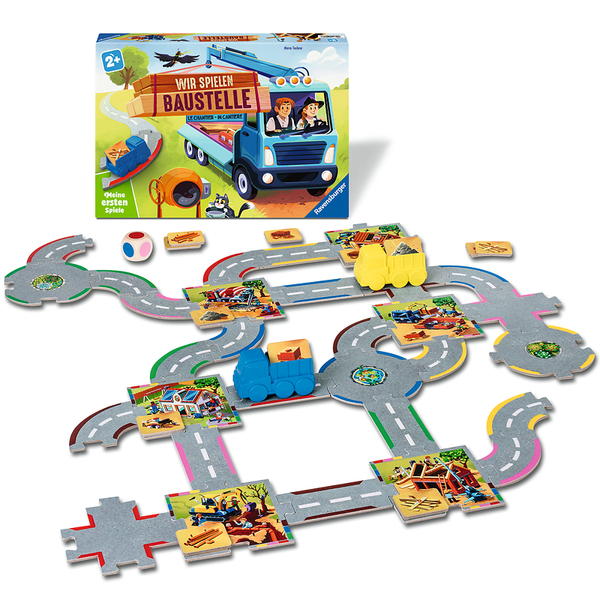 Bauern Spielzeug, Kieselweg, Straßenbahn, Konstruktion, Holzspielzeug
