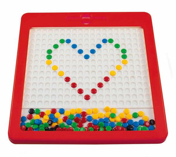 magnetische Tafel, Nadelbrett, bunte Bälle, Herz-Design, Bildungsspielzeug