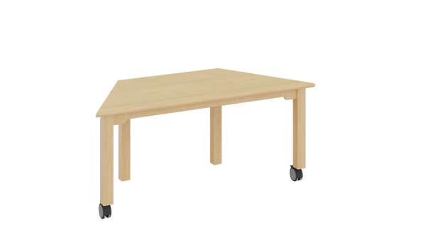 holz-werkbank, tisch, rollenfuß, holzoptik, großer tisch