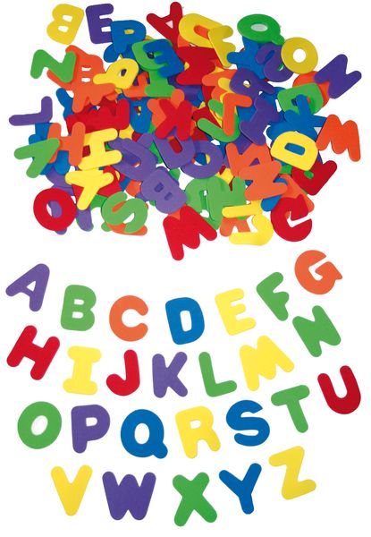 Moosgummi Buchstaben, groß, 130 Stück Moosgummi Buchstaben, groß, 130 Stück