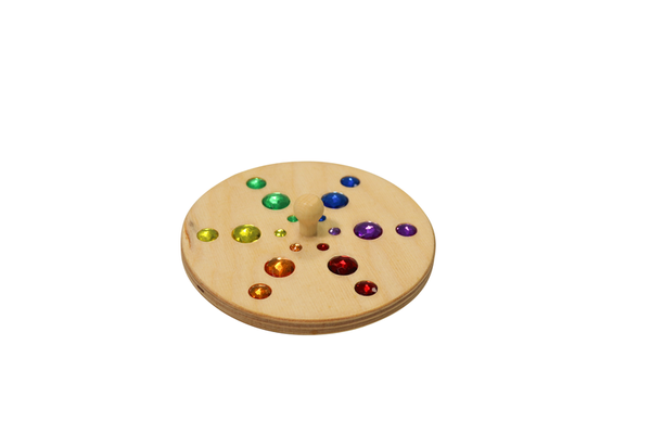 Sternkreisel Ø 12 cm, Holz, ab 3 Jahre Sternkreisel Ø 12 cm, Holz, ab 3 Jahre