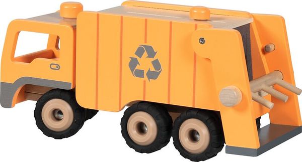 Müllwagen, Spielzeug, Kunststoff, orange, Recycling