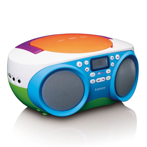 Kinderboombox, Radio, Stereolautsprecher, Kompakt, Bunt