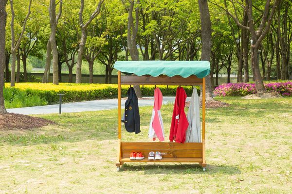 Mobile Outdoor-Garderobe, LxBxH 109 x 50 x 132 cm