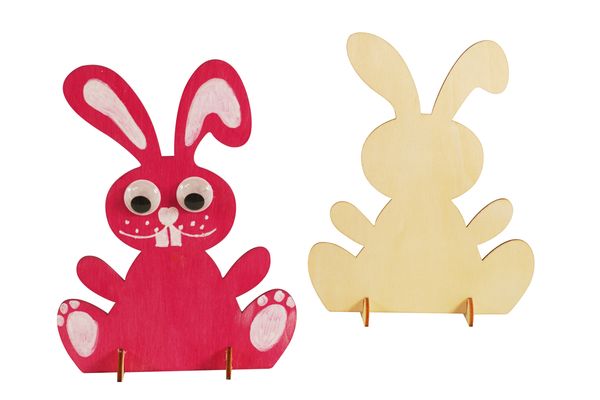 Hase, Holzfigur, Aufsteller, Hängemotiv, Kinderdeko
