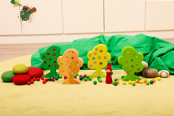 BAUSPIEL Baumset Jahreszeiten, 4 Stück BAUSPIEL Baumset Jahreszeiten, 4 Stück