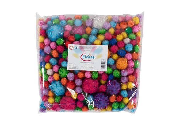 Elviras Pompon Mix "glitzer"