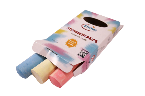 ELVIRAS Straßenkreide, 3er Pack, 12 Stück ELVIRAS Straßenkreide, 3er Pack, 12 Stück