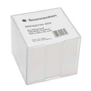 Zettelbox, 105x105x91mm, transparent inklusive Inhalt Zettelbox, 105x105x91mm, transparent inklusive Inhalt