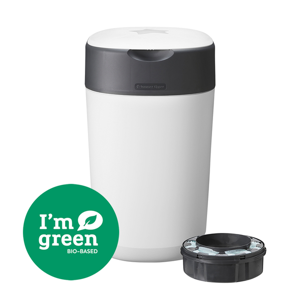 Tommee Tippee Windeleimer Twist & Click Sangenic, weiß, FFP, für ca. 28 Windeln