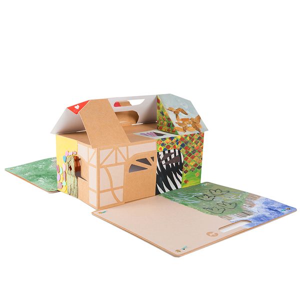 Pappka-Haus, klappbar, 80 x 41 x 25 cm (SONDERANGEBOT) Pappka-Haus, klappbar, 80 x 41 x 25 cm (SONDERANGEBOT)