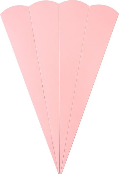 FOLIA Geschwister-Schultüten-Rohlinge, eckig, aus Fotokarton, 41 cm, 5 Stück, Farbe wählbar