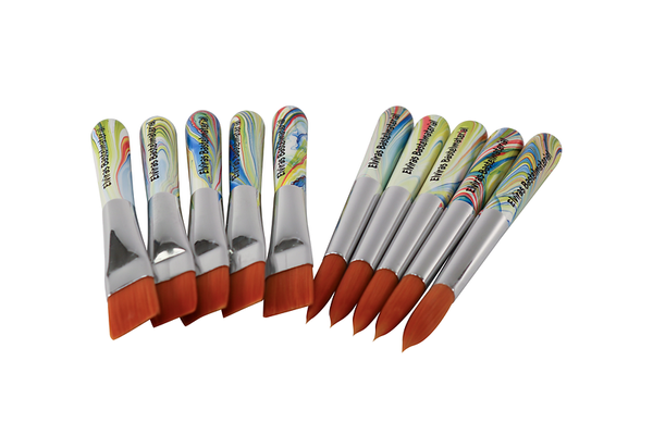 ELVIRAS Krippenpinsel-Set, 10 Synthetikpinsel