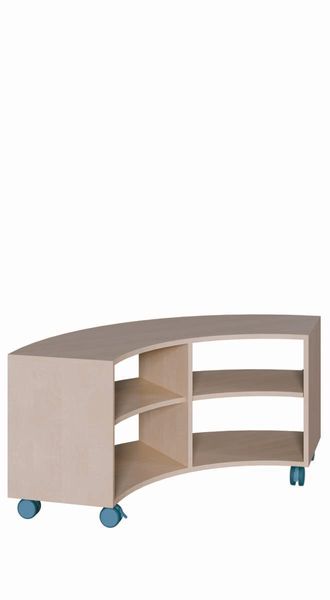 Viertelkreisschränke ohne Rückwand (B/H/T: 140 x 60 x 57 cm)