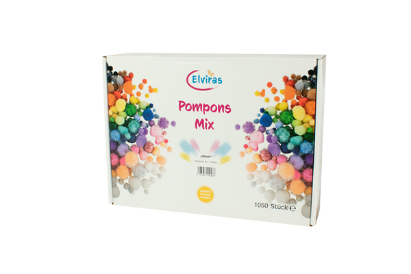 Elviras Pompon Mix "glitzer"