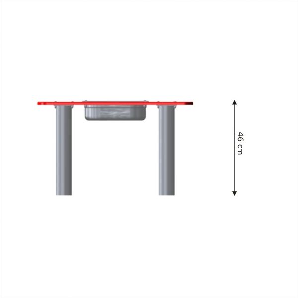 Tisch, Tischplatte, Beine, Maße, 46 cm