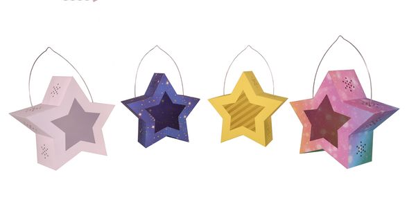 Laternen-Bastelset Twinkle Star, Farbe wählbar, Ø19 cm, 1 Set Laternen-Bastelset Twinkle Star, Farbe wählbar, Ø19 cm, 1 Set