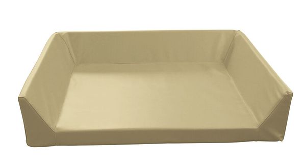 Wickelauflage mit 3-seitiger Aufkantung, Kunstleder, 6 cm hoch, Farbe und Maße wählbar