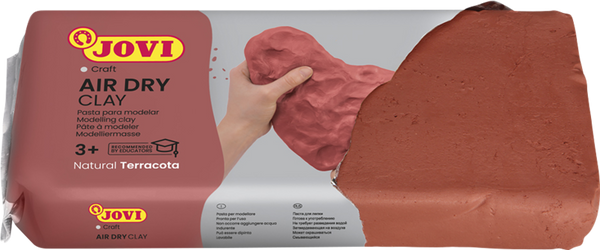 JOVI Lufttrockende Modelliermasse, teracotta, 1 kg  JOVI Lufttrockende Modelliermasse, teracotta, 1 kg