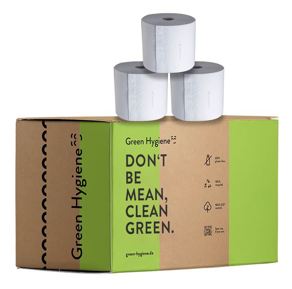 GREEN HYGIENE Toilettenpapier KORDULA, kompakt, weiß, 3-lagig, 400 Blatt, 36 Rollen