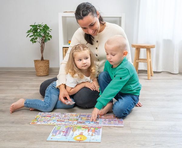 Bodenpuzzle Stadtleben, 45 Teile, ab 3 Jahre