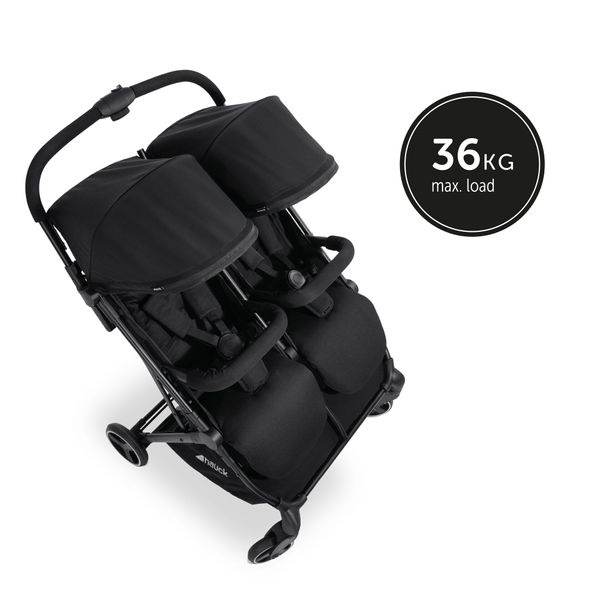 Zwillings-Kinderwagen, Kinderwagen, Doppel-Kinderwagen, Beideinde, max. Belastung 36 kg