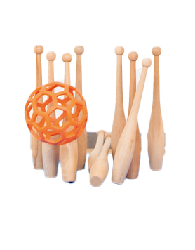 Gymnastikkeule aus Holz, 12er-Set Gymnastikkeule aus Holz, 12er-Set