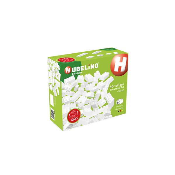 HUBELINO Bausteine weiß, 60 Teile