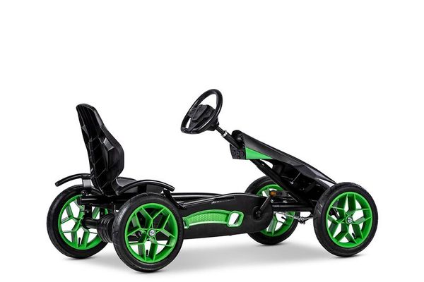 Go-kart, Kinderfahrzeug, Rennwagen, Pedalauto, Grüner Akzent