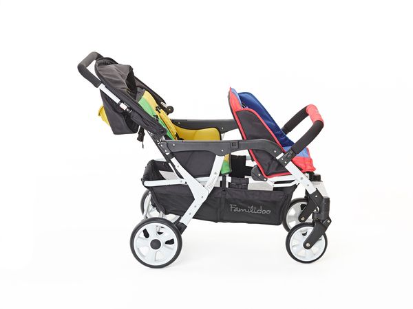 FAMILIDOO Lidoo City BB, leichtgewichtiger 4-Sitzer Kinderwagen für Neugeborene bis zum Kleinkind (SONDERANGEBOT)