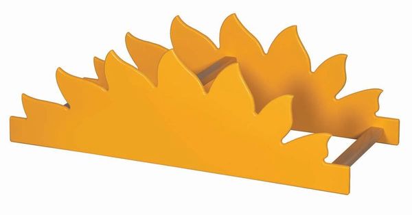 Korpusmöbel-Zubehör Aufsatz Sonne, 52 x 28 cm (BxH)