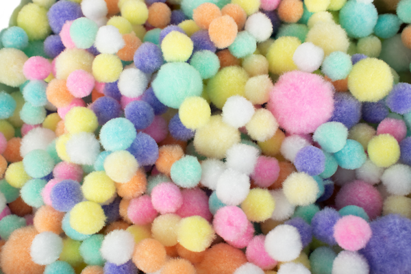 ELVIRAS Pompons Mix "pastel"