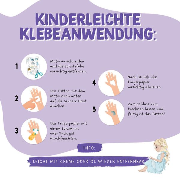 Klebefläche, Kinderhand, Tattoo, Schutzfolie, Handtuch?