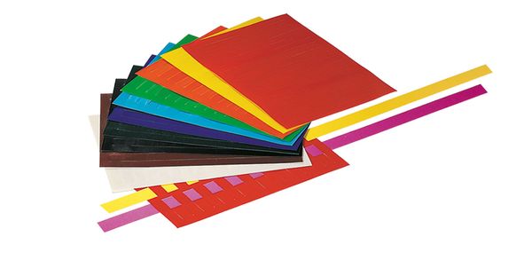 FOLIA Flechtblätter ungummiert, farbig sortiert, 12x17 cm, 50 Paar/100 Blatt