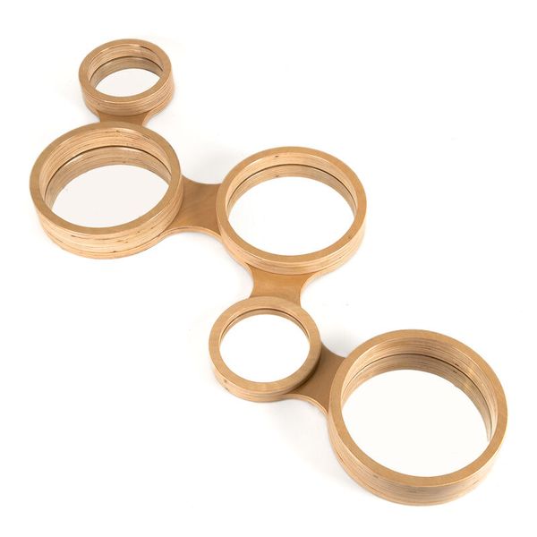 Wandspiegel aus Holz, BxH: 83 cm x 35 cm  Wandspiegel aus Holz, BxH: 83 cm x 35 cm