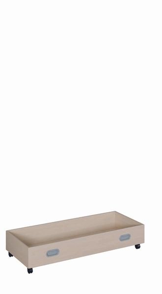 Rollkasten aus melaminbeschichteter Spanplatte (B/H/T: 96 x 19 x 38 cm)
