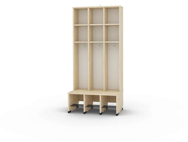 Kindergarderobe Seifenblase 2/3/4/5/6 Sitze oder Eckgarderobe, Sitzhöhe 31 cm ohne Türen Kindergarderobe Seifenblase 2/3/4/5/6 Sitze oder Eckgarderobe, Sitzhöhe 31 cm ohne Türen