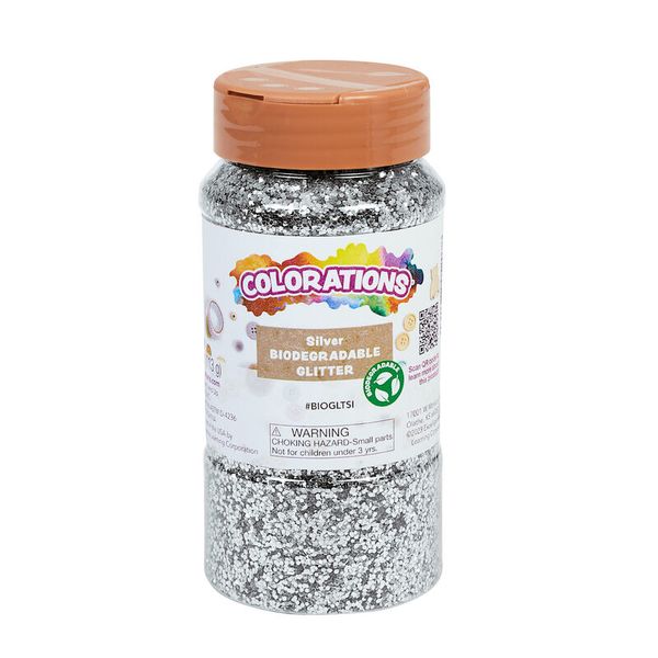 glitter, silber, biologisch-abbaubar, bunt, bastelbedarf