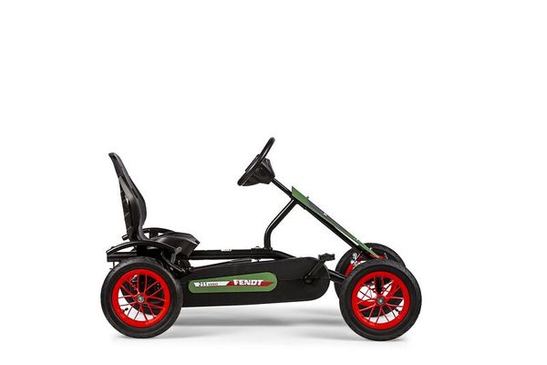 Kettcar, Gokart, elektrisch, Holzrahmen, Rot