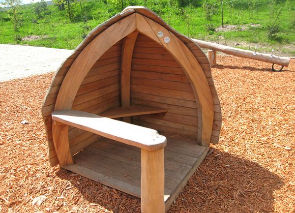 Holzbank, Sitzbank, Waldholz, Sitzkabine, Spielplatzstuhl