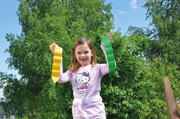 Fang mich Bänder, 4 Gürtel mit je 3 Bändern