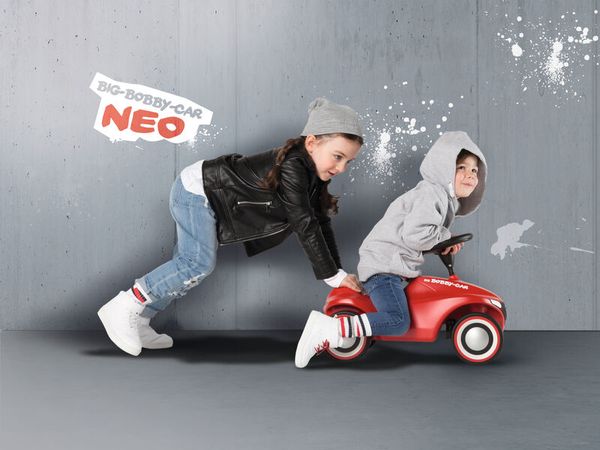 BIG Bobby Car Neo Rot, mit Flüsterrädern, ab 12 Monate