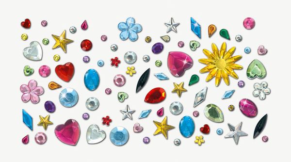 FOLIA Schmucksteine Fun, 800 Stück FOLIA Schmucksteine Fun, 800 Stück